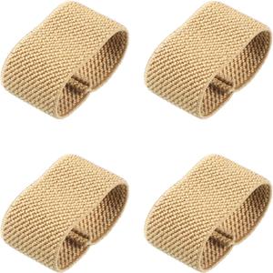 InnoHHustle 4 PCS Elastic Belt Keepers Strap Organizers, Webbing Holder Elastic Belt Loop Stays Backpack Straps Holder Retainer Band for 1.5" Wide Belts or Straps