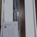 Nathan James Enloe Modern Sideboard Buffet Storage Accent Cabinet TV Stand with Doors in Rustic Walnut Finish and Black Matte Metal Base for Hallway, Kitchen or Living Room, Walnut/Black, Set of 2