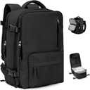 VGCUB Large Travel Backpack with Vacuum System Carry on Personal Item Storage Compression Seal Bags for Clothing with Pump Work Business Vacpack Laptop Backpack for Women Men Black (43*30*20CM)