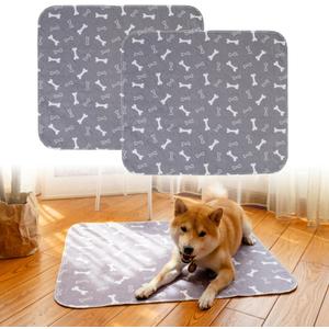2 Pack Puppy Pads with Pheromones,Washable Puppy Pads for Dogs,Leak-Proof & Anti-Slip,Reusable Absorbent Dog Training Pad for for Playpen,Whelping Box,Potty Training (27.6"  31.5")
