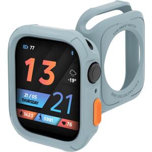 3 x Case for Apple Watch Series 9/8/7 45mm Series SE/6/5/4 44mm,Soft TPU Screen Protector Ultra-Thin Full Face Cover Replacement Bumper Accessories for iPhone Watch iWatch 45mm 44mm (Light Blue)