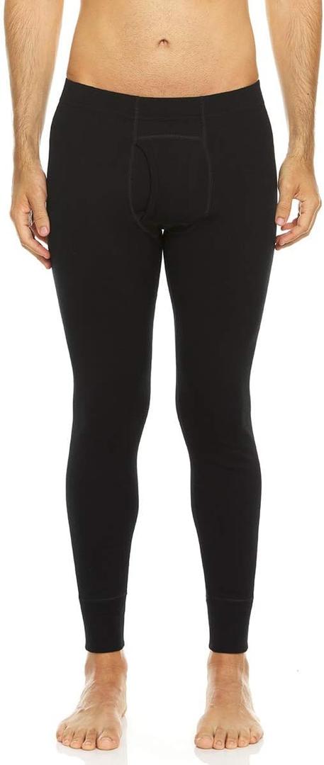 100% Merino Wool Bottoms Men's Base Layer Pants - Long Johns - Thermal Underwear (X-Large, 400 Expedition Black)
