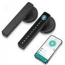 Fingerprint Door Lock Biometric Smart Door Knob Keyless Entry Door Lock One-Touch Lock & Unlock Electronic Touchscreen Keypad Lock with Handle, Door Locks for Front Door Bedroom Hotel Office Apartment