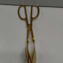 Food Tongs, Heavy Duty Stainless Steel Kitchen Tongs Salad Tong 10 inch Heat Resistant Small Serving Tongs for Cooking, Grill, Pastry, Sandwich, Ice, Food Bread Dessert (COLOR:Gold)