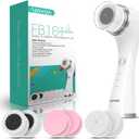 VOYOR Facial Cleansing Brush Electric for Deep Skin Cleansing Face Scrubber Rechargeable for Exfoliating and Removing Blackhead Spin Face Brush for Massaging, Remove Makeup Facial Brush FB101