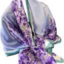 Acotavie Scarfs for Women Dressy Fashion Scarves Long Floral Pattern Scarf Lightweight Sunscreen Shawls (C023)
