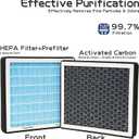 Cabin HEPA Air Filter Compatible With Rivian R1T R1S Activated Carbon Air Filter Replacement Accessories for Rivian R1T R1S 2022 2023 2024 2025