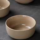 famiware Milkyway Cereal Bowl, Soup Bowls for 4, 25 Ounce Bowls Set for Kitchen, Bowl Set for Cereal Soup Rice Pasta Salad Oatmeal, Cinnamon Brown