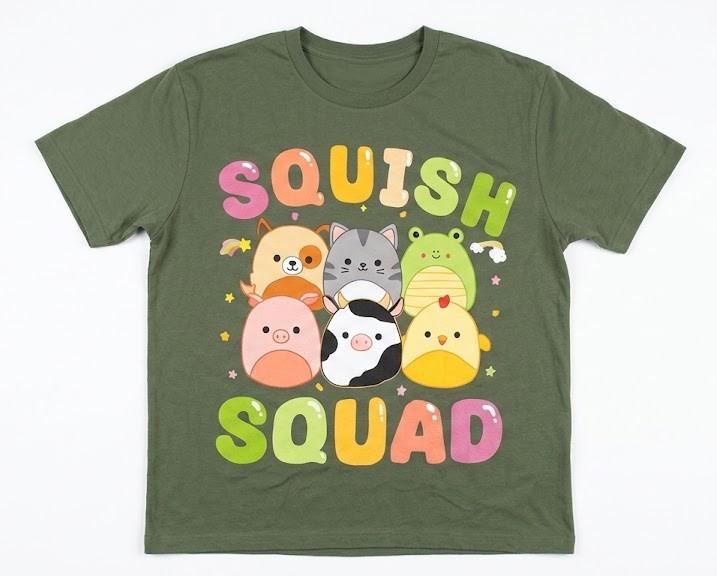 Squish Squad Girls Kids Toddlers Cute Birthday TShirt M 