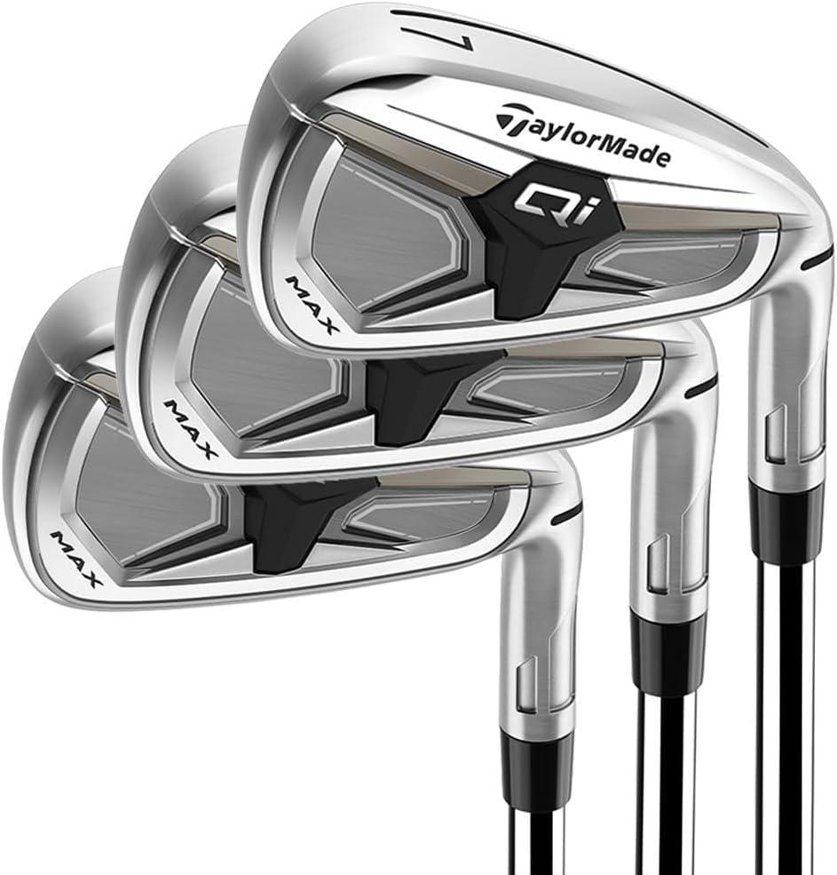 Taylormade Golf Qi Max Irons Steel Stiff Mens, Left, KBS Max 85 MT Steel,  Regular Flex, Configuration: 5-PW, AW