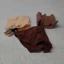 INNERSY Women's Period Underwear High Waisted Postpartum Maternity Panties 3-Pack (Medium, Coffee Gradient)