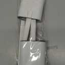 Silicone Toilet Brush and Holder Set  Pack of 2 Wall Mounted Toilet Scrubber Brush White  Long Non-Slip Handle, Modern Design, Flexible Bristles for Easy Cleaning