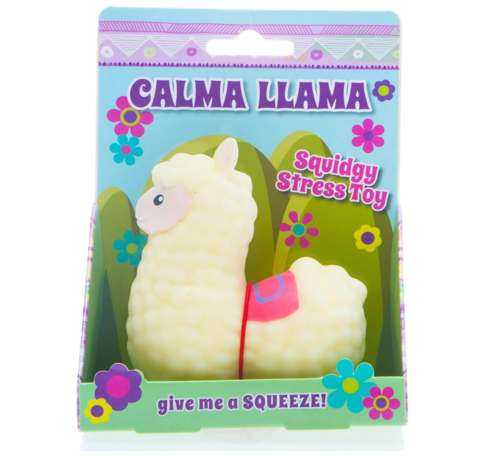 Boxer Gifts Calma Llama Stress Relief Toy | Unique Stress Balls for Adults & Teenagers  Animal Squishy Fidget Toys for Anxiety  Cool Desk Accessories | Cute Stocking Stuffer Llama Gifts
