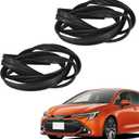 2PCS Front Left and Right Door Window Run Channel Seal Rubber Strip Fit for Toyota Corolla S LE CE Sedan XRS Sport Sedan 2002-2008 Replace 68151-02050 Driver Side 68161-02050 Passenger Side