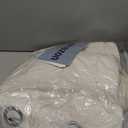 NICETOWN 100% Absolutely Blackout Linen Curtains with Thermal Insulated White Liner, 52" Wide, 2 Panels, 84 inches Long Drapes, Grommet Retro Beige Linen Curtains Vertical Drapes Privacy for Bedroom