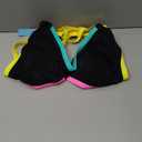 popvil High Waisted Bikini Sets for Women Neon Two Piece Swimsuit Sexy High Cut 2026 Bathing Suit (Medium, Black)