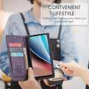 FLIPALM for Samsung Galaxy A53 5G Wallet Case with RFID Blocking Credit Card Holder, PU Leather Folio Flip Kickstand Protective Shockproof Cover Women Men for Samsung A53 Phone case(Purple)