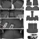 Floor Mats for Hyundai Palisade 2020-2025, Trunk Mat with Back Seat Cover for Palisade Accessories, All Weather Cargo Liner 3 Rows Full Set Carpet Protection