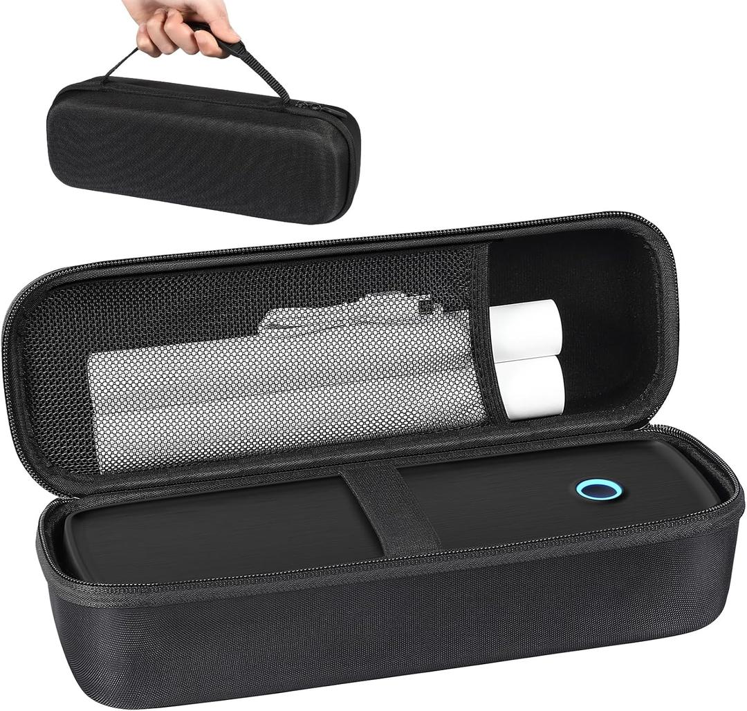 Case Portable Printer case Compatible with GUTHERREN, A80/A81Printer Bag Mobile Travel Printer Storage Holder Paper & USB Cable(Box Only)