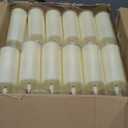 YOROXRG Flickering Flameless Candles Battery Operated with Remote and 2/4/6/8 H Timer Plexiglass Led Pillar Candles with Realistic Moving Wick Candles for Home Decor Pack of 48(D2.2"xH 5"6"7")(Ivory)