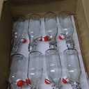 Encheng 8oz Glass Bottles With With Air Tight Lids,Beer Bottles For Home Brewing 250ml,Kombucha Bottles For Beverages,Kefir,Food Storage,Leak Proof,Dishware Safe 8 Pack