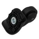 1 Pair Replacement Wheels 360 Swivel Suitcase Casters for Luggage Black (W293)
