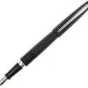 PILOT Metropolitan Collection Fountain Pen, Black Barrel, Classic Design, Fine Nib, Black Ink (91111)