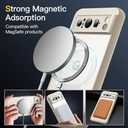 JETech Magnetic Case for Google Pixel 8 Pro 6.7-Inch 2023, Compatible with MagSafe, Translucent Matte Back Shockproof Phone Cover (Porcelain)