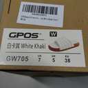 GPOS Womens Slides with Memory Foam Soft Cushioned Cozy House Slippers for Woman Comfy Open Toe Ladies Sandals Leather Slip on Bedroom Shoes Plantar Fasciitis Indoor Outdoor (White)