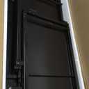 Himix 6 Tier Foldable Storage Shelves, Expandable Folding Bookshelf with Wheels, Changeable into 2 Shelf Units, Collapsible Adjustable Storage Rack Metal Shelves for Garage, Kitchen, Black