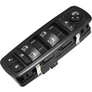 ACROPIX Front Left Driver Side Master Power Window Switch Fit for Chrysler Pacifica Voyager No.68234094AD/68234094AC - Pack of 1 Black
