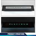 PIT66 LED Illuminated Platinum Door Sill Plate Set Compatible with Ford F250 F350 F450 F550 Super Duty Crew Cab Only 2017-2022 HC3Z-2613208-AA HC3Z-2613209-AA