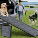 Dog Ramp for Car 63" L × 17" W, Pet Ramp for Truck Foldable
Dog Ramps for Large Dogs, Non-Slip Rug Surface, Gentler & Safer Climb, 270 lbs Capacity, Easy to Carry & Store, Outdoor Ramp