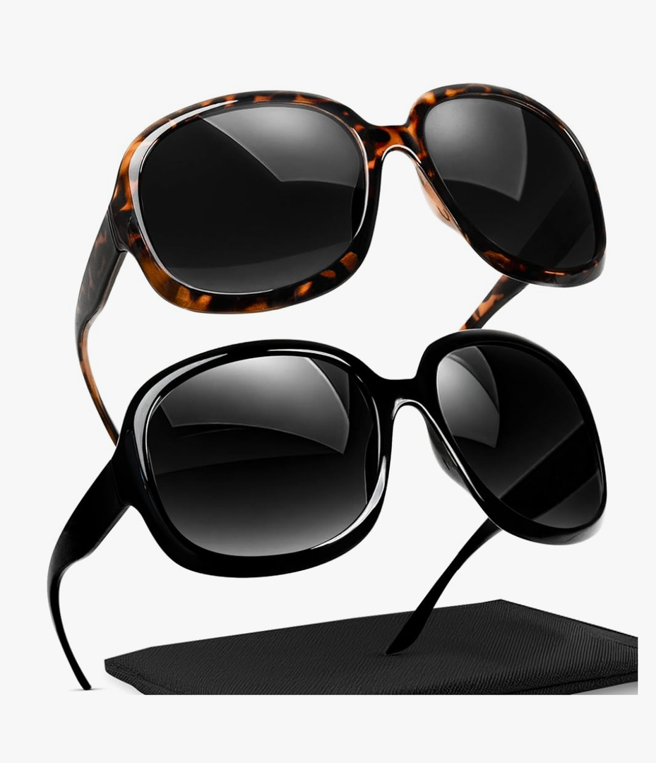 miyya Bug Eye Oversized Polarized Sunglasses Womens, Trendy Retro Sun Glasses for Women 2025, Oversized UV Protection Shades