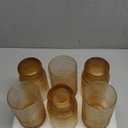 6pcs Hobnail Drinking Glasses Set, 16 oz Vintage Glassware Drinking Glasses, Gradual Amber Water Glasses Tumbler, Thanksgiving Cups for Kitchen, Juice, Beer, Cocktail, Whiskey