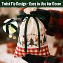 24 Pcs Dark Green Velvet Bows for Christmas Tree Decor, Elegant Velvet Pre-Tied Ribbon Bows Door Garland Vintage Ornaments for Christmas, Wreaths, Gifts and Home Decoration (5x7 Inch, 3/8'' Wide)