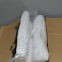 Serta Hotel Collection Pillows King Size Set of 2 White Goose Feather Down Fiber Gusseted 100% Cotton Pillow for Back, Stomach or Side Sleepers