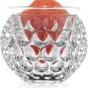 7oz Caviar Server Set Martini Glasses with Textured Circular Indentations Chiller Clear Glass Chilled Bowl for Wine Shrimp Cocktail Serving Dish for Ice Cream Appetizer Salsa