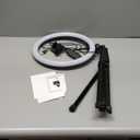 18 inch Ring Light with Stand+10 inch Light,Foldable Large Ring Light for ipad iPhone,LCD Display/4 Clips/2 USB Ports,2700-6500K with Tripod for Tattoo Lash Barber Makeup Photography Lighting