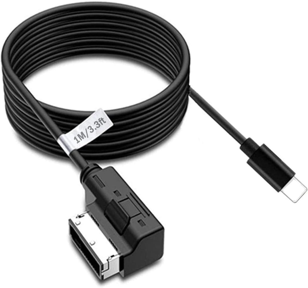 AMI Music Interface Aux Cable Compatible with A3/A4/A5/A6/A8/S4/S6/S8/Q5/Q7 with MMI 3G+ System for 13 Pro, 13 Pro Max,14, 14 Pro, 14 Pro Max (3.3FT)