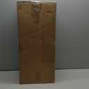 Glitzhome Modern Farmhouse Wooden Lantern Hanging Decorative Candle Lantern for Outdoor & Indoor Wash White Set of 2 (No Glass)