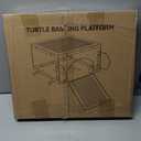 AZV Turtle Basking Platform with Kit,XLarge Turtle Topper Dock Acrylic Tank | Slip-Resistant Grooves Ramp,Escape-Proof for Red Eared Sliders,Yellow-Bellied Slider,Map Turtle,Fits 18''-24'' Wide Aquariums