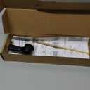 Universal Metal Black Toilet Handle Replacement Kit, Front Mount Toilet Flush Handle Replacement Compatible with Kohler, American Standard, TOTO, Mansfield, Solid Brass, Universal Style