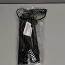 Folding Lightweight Walking Stick - Adjustable Aluminum Metal Collapsible Travel Cane with Non-Slip Rubber Base (Black)