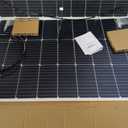 100W 12V Flexible Solar Panel 9BB Monocrystalline Cell 12 Volt Semi-Flexible for Marine RV Trailer Boat Cabin Van Car Uneven Surfaces 12V Battery Charge