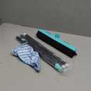 Rubber Broom Carpet Rake for Pet Hair Removal, Fur Remover Broom with 59" Telescoping Long Handle, Pet Hair Broom with Squeegee for Carpet, Hardwood Floor, Tile