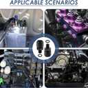 2 Pcs 1/8 NPT to 6AN Fitting Adapter, CNC-Machined Aluminum with Anodized Finish for Corrosion Resistance, Automotive Performance Upgrade Fuel Line Hose Transmission Oil System