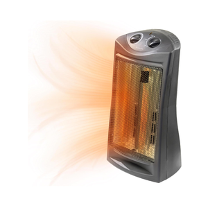 Comfort Zone Indoor Tower Space Heater, Adjustable Thermostat, Radiant Heat, Electric, Infrared Quartz. 120 V

60 HZ

750 W/1,500 W

Product Dimensions

Height: 22.83" (58 cm)

Width: 12.40" (31.5 cm)

Depth: 10.04" (25.5 cm)
