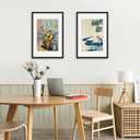 Picrit 16x24 Picture Frame 3 Pack, Black Poster Frame, Display Poster 12 x 18 with Mat or 16 x 24 without Mat for Horizontal or Vertical Wall Mounting