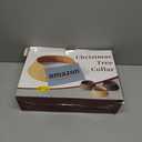 28in Christmas Tree Collar - Wicker Woven Tree Collars for Artificial Trees - Handmade Rattan Rustic Farmhouse Basket for Tree Base Cover with Cord Cut-Out for 6ft 7.5ft 8ft Trees (Black)